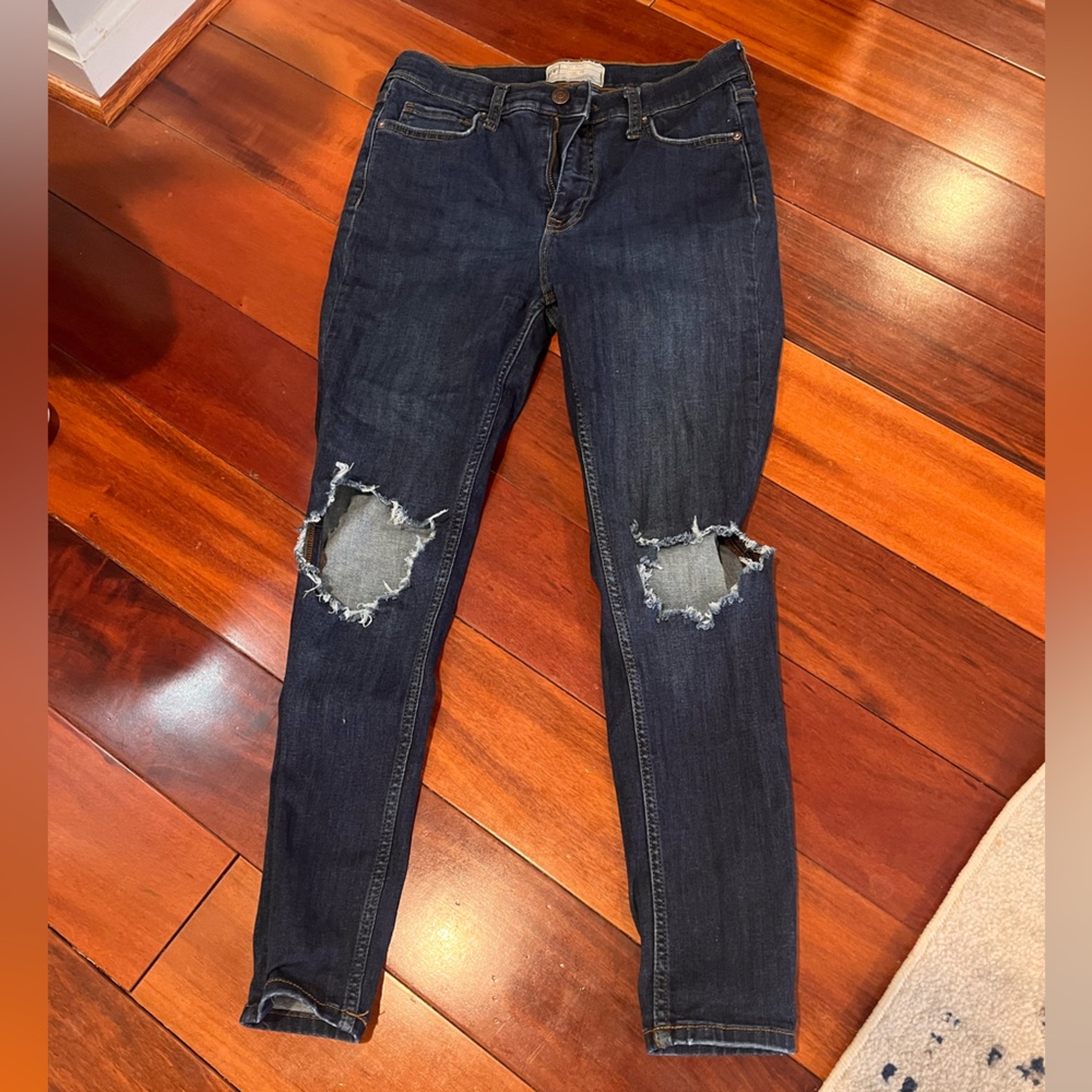 FREE PEOPLE ladies denim skinny jeans ~ side 29 - Picture 2 of 3